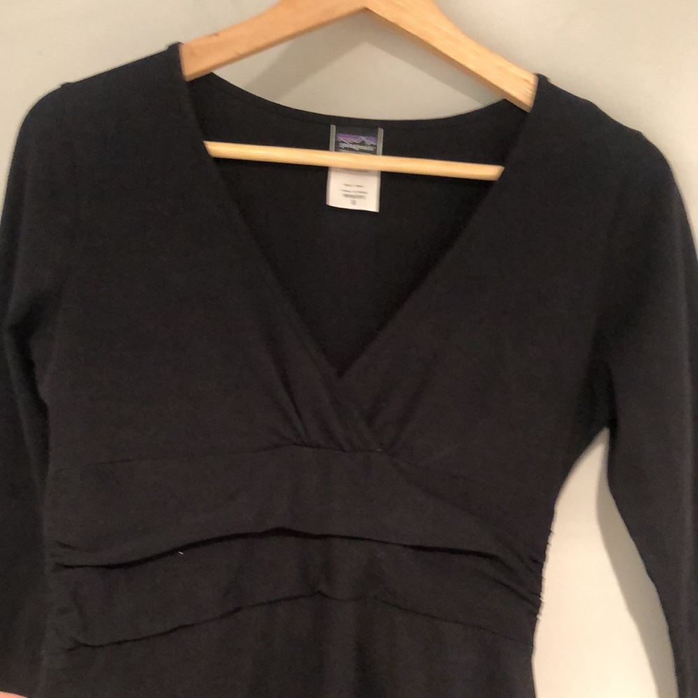 PATAGONIA Margot Dress in black - Organic coton Size S - Picture 3 of 11